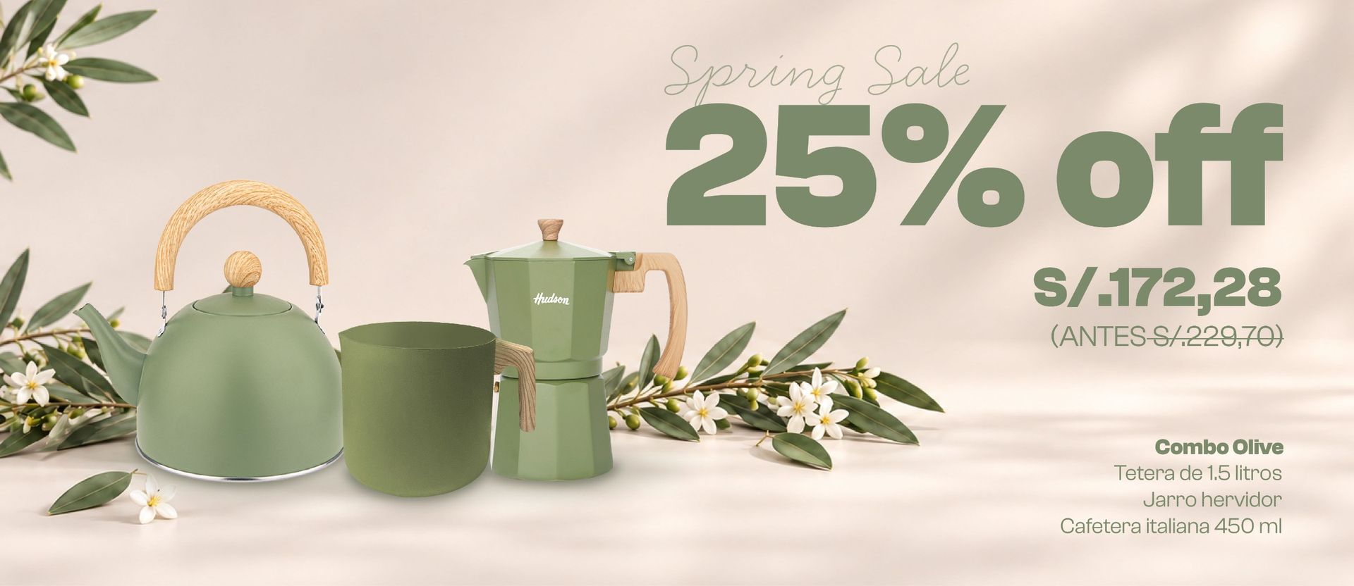 Combo Olive Café 25% off