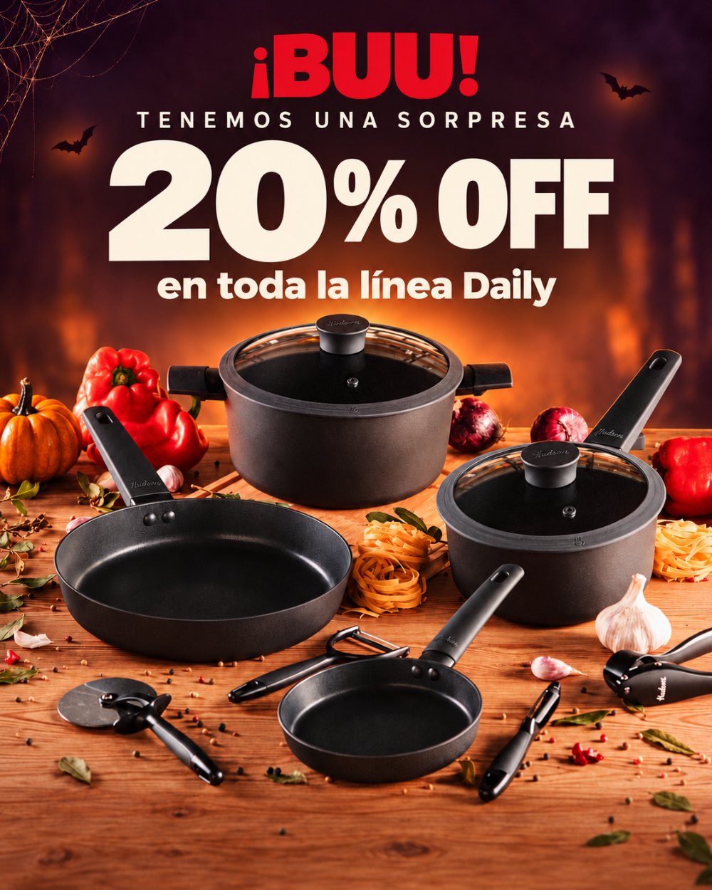 Buu, tenemos una sorpresa: 20% OFF en toda la línea Daily