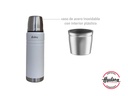 Termo Acero Inoxidable 500ml Blanco 2