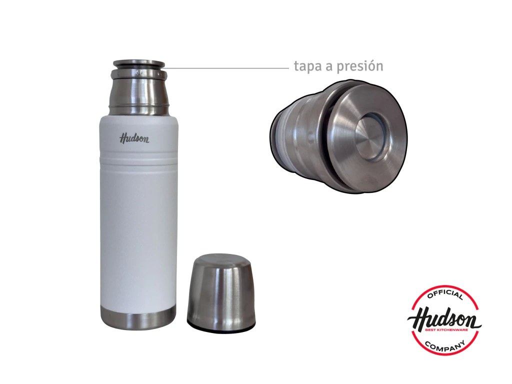 Termo Acero Inoxidable 500ml Blanco 3