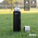 Termo Acero Inoxidable 1Lt Negro 2