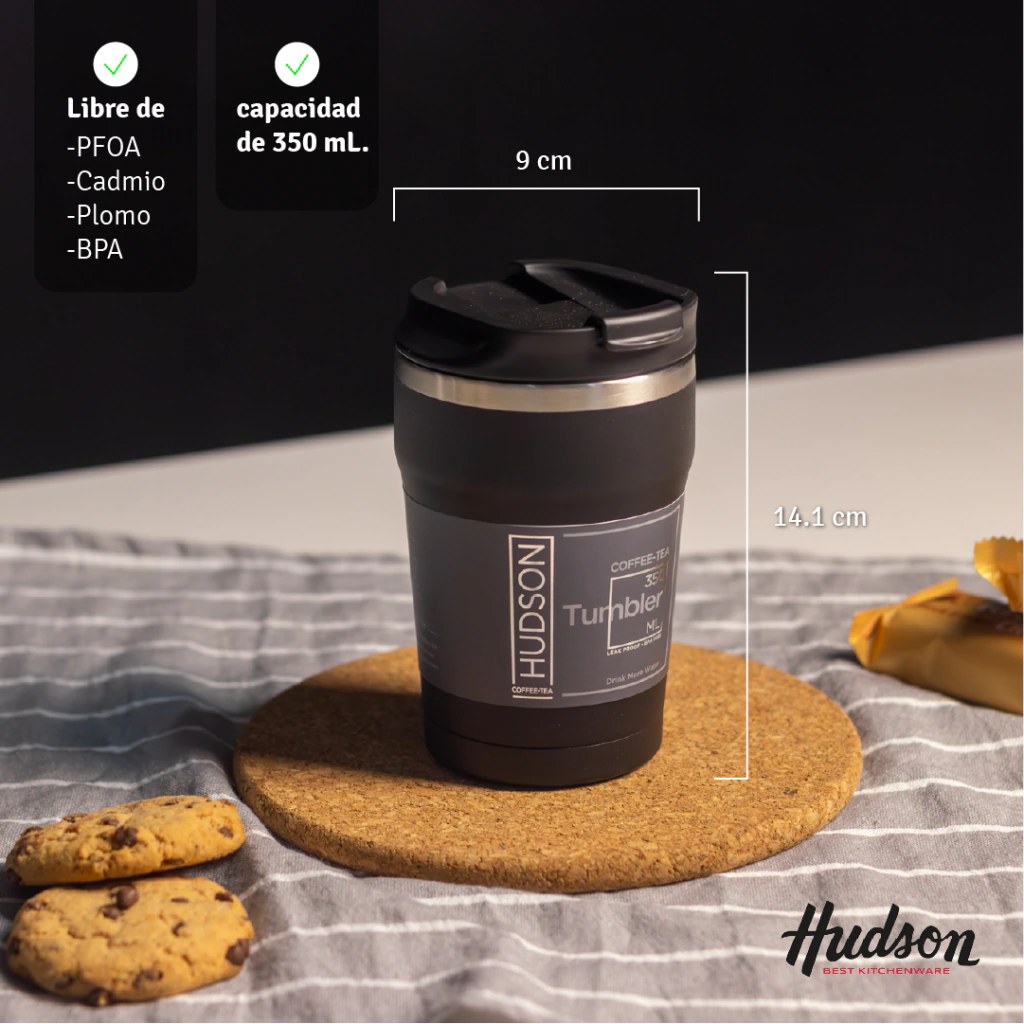 Vaso de Café-Te 350ml Negro 4