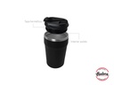 Vaso de Café-Te 350ml Negro 6