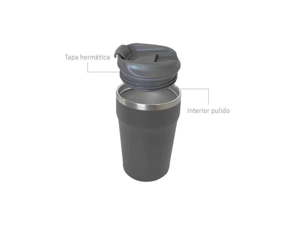 Vaso de Café-Te 350ml Gris 5