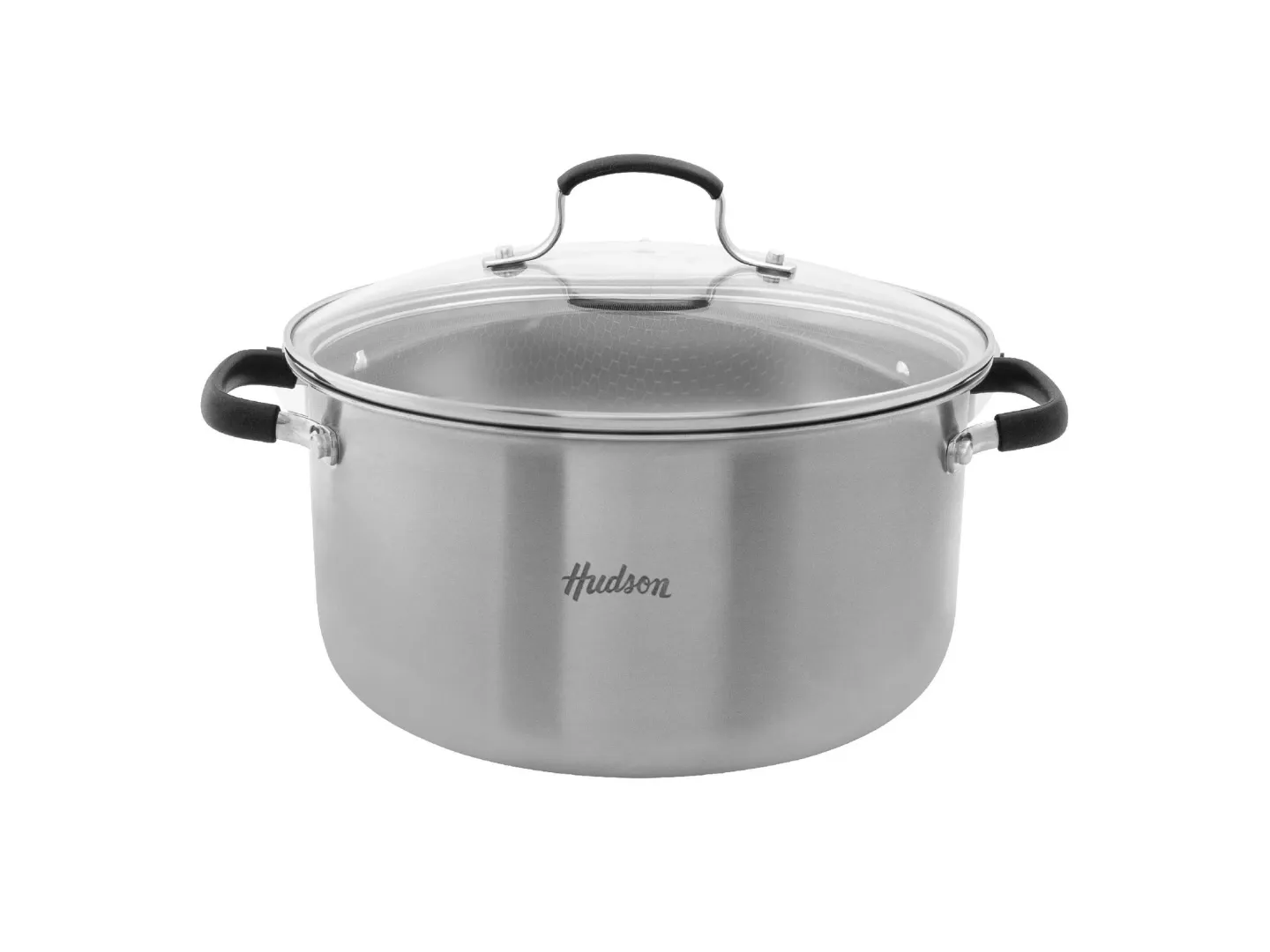 Cacerola Acero Inoxidable 26 cm Triple Fondo Inducción Plateado