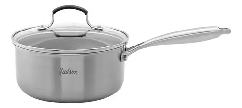 Cacerola Plateada 20 cm Acero Inoxidable Antiadherente