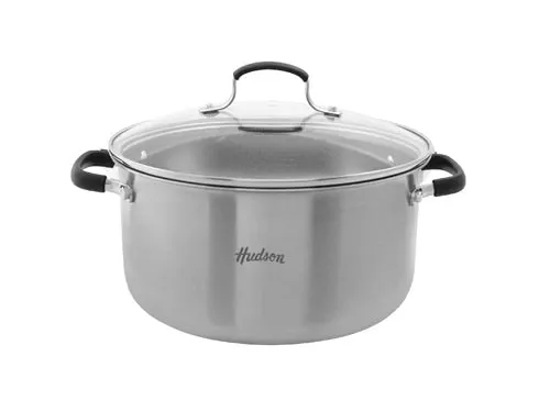 Cacerola de Acero Inoxidable con Antiadherente 26cm con Tapa