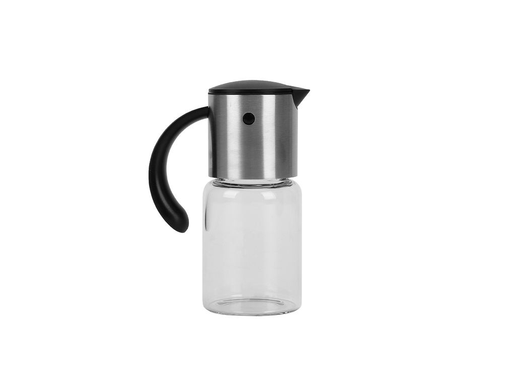 [26HOHUTO24] Aceitero y Vinagrero de Vidrio 200 ml Cabezal de Acero Inoxidable