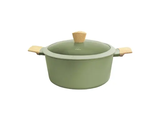 [26HOHUOLI05] LINEA OLIVE Olla de 24cm Aluminio Antiadherente 4.2 L